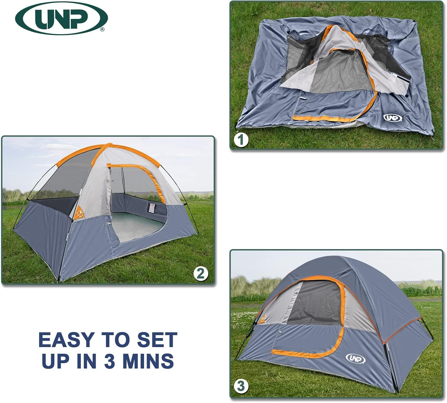 Camping Tent 2-4 Person, Waterproof Windproof Tent with Rainfly Easy Set up-Portable Dome Tents for Camping… - Image 6