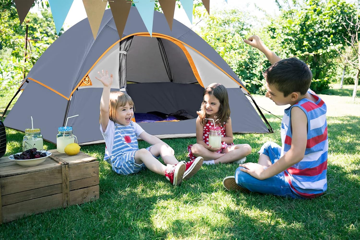 Camping Tent 2-4 Person, Waterproof Windproof Tent with Rainfly Easy Set up-Portable Dome Tents for Camping… - Image 7